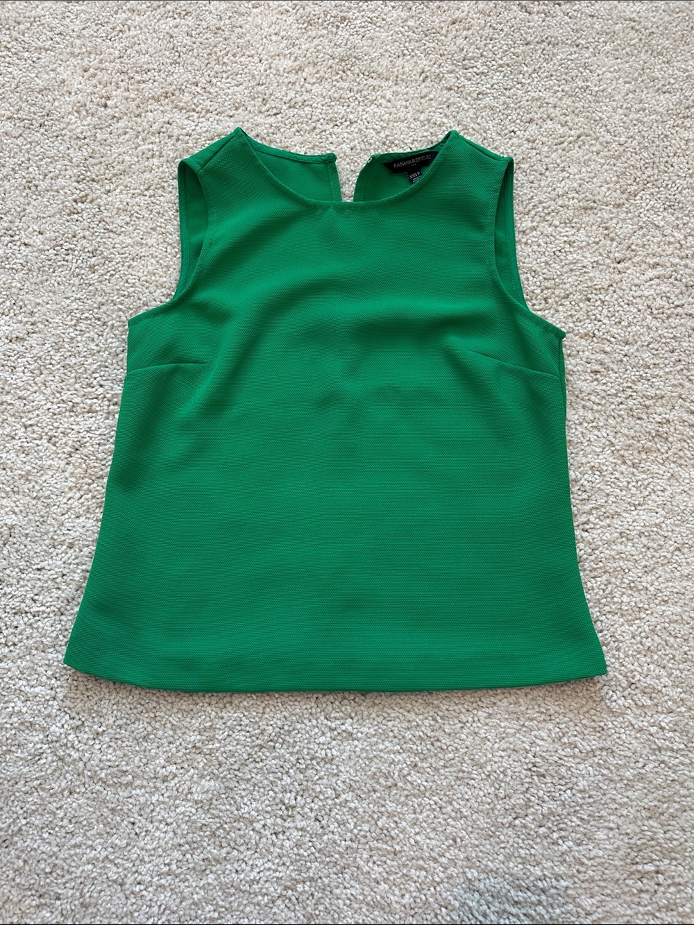 Banana Republic Sleeveless Green Shell Top